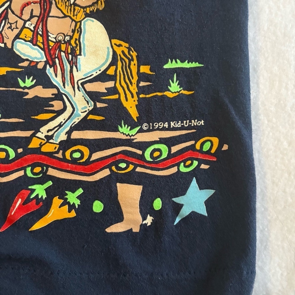 Vintage Kids Branson Teddy Bear Cowboy Single Stitch T-Shirt Size 2-4T - Picture 2 of 4